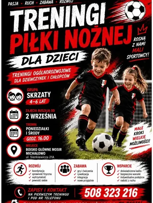 Zapraszamy na pierwsze zajęcia Skrzatów – start 2 września