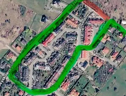 Zmiana organizacji ruchu na Osiedlu Marzeń w Fastach – zamknięcie ul. Wiosennej