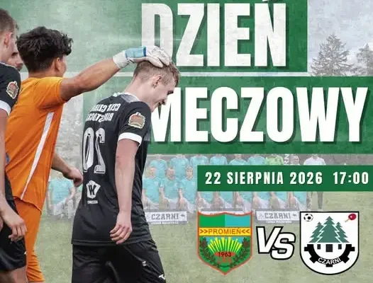 LKS Promień Mońki podejmuje Czarnych Czarna – niedzielne starcie na Sportowej 1