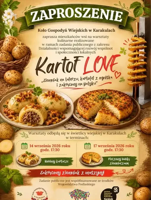 Warsztaty KartoF Love w Karakulach – zaproszenie na wrześniowe spotkania
