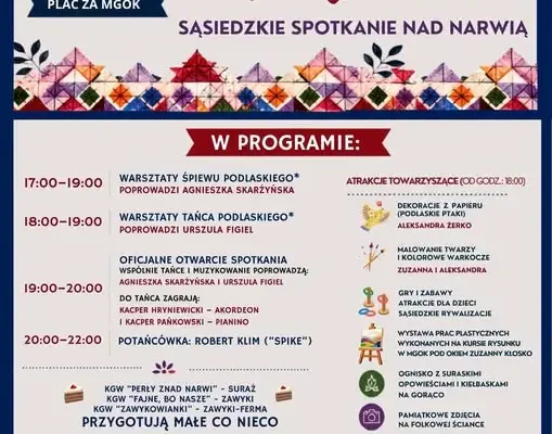 Sąsiedzkie spotkanie nad Narwią: od pieśni do tańca w Surażu