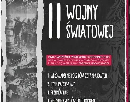 Uroczyste obchody 87. rocznicy wybuchu II wojny światowej w Czarnej Białostockiej