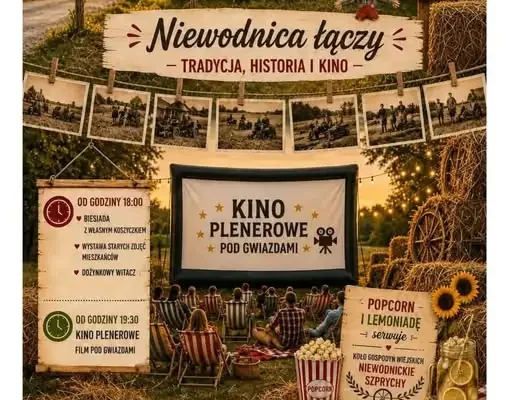 Biesiada dożynkowa i kino plenerowe w Niewodnicy – 30 sierpnia