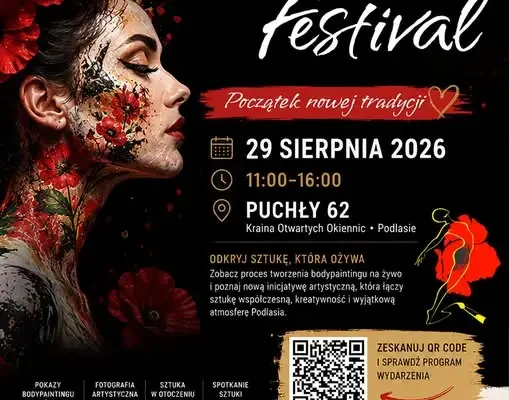 Bodypainting Poland Festival w Puchłach – święto sztuki ciała już 29 sierpnia
