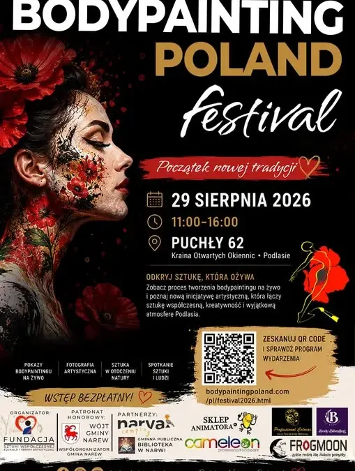 Bodypainting Poland Festival w Puchłach – święto sztuki ciała już 29 sierpnia