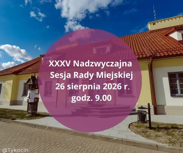 Nadzwyczajna sesja Rady Miejskiej w Tykocinie – transmisja online
