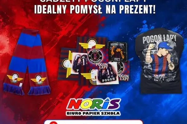 Nowe gadżety dla kibiców Pogoni Łapy już w sklepie NORIS