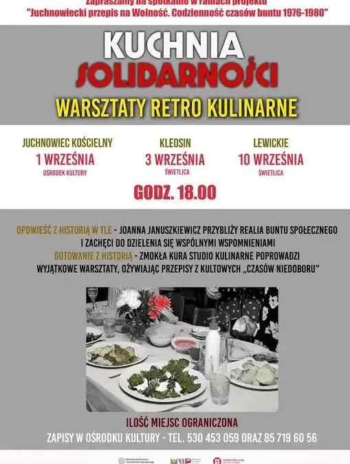Retro kulinarne warsztaty w gminie Juchnowiec: powrót do smaków PRL