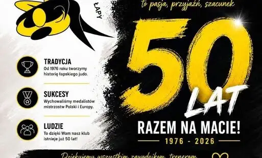 UKS Narew Łapy świętuje 50-lecie istnienia – zaprasza na Galę Jubileuszową
