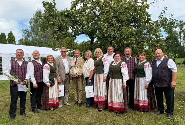 Litewska delegacja z Pagėgiai na dożynkach w Zabłudowie