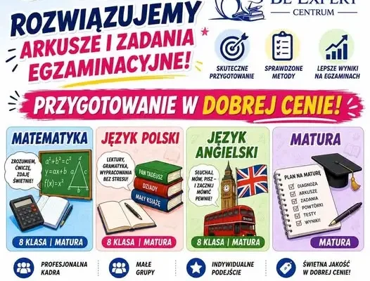 Korepetycje i kursy językowe w Dobrzyniewie Dużym – nowy rok szkolny z Be Expert