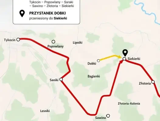 Objazdy autobusów w gminie Tykocin – zmiany do 27 września