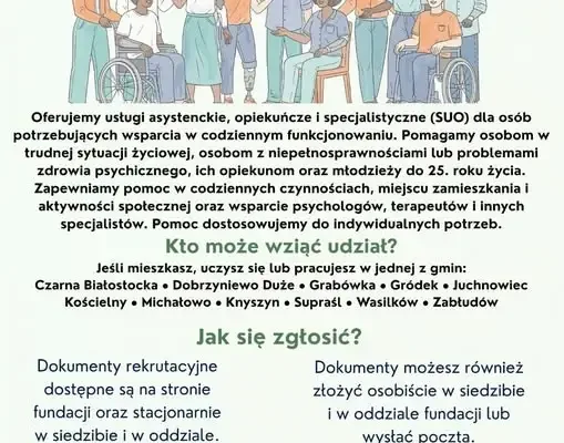 Bezpłatne wsparcie dla mieszkańców LGD Puszcza Knyszyńska – trwa rekrutacja