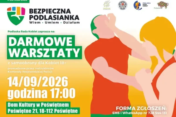 Bezpieczna Podlasianka w Poświętnem – bezpłatne warsztaty samoobrony dla kobiet
