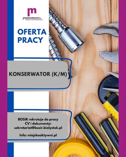 BOSiR w Białymstoku zatrudni konserwatora na pływalnię