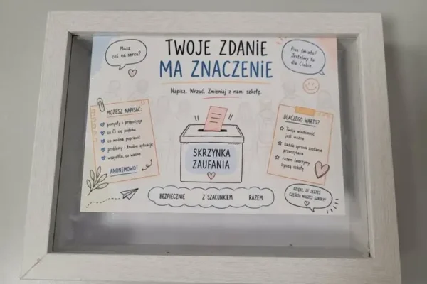 Skrzynka Zaufania w szkole – anonimowy sposób na zgłaszanie problemów
