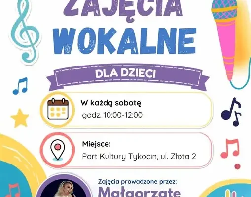 Tykocin: Rusza nowy sezon zajęć wokalnych dla dzieci w Port Kultury