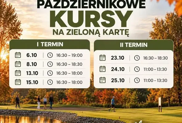 Golf Park Białystok zaprasza na październikowe kursy na Zieloną Kartę