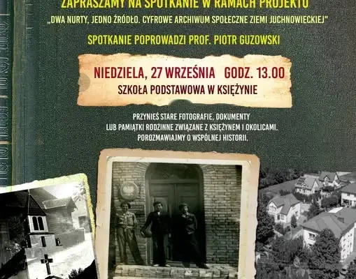 Księżyn: spotkanie w ramach projektu „Dwa nurty, jedno źródło” już w niedzielę