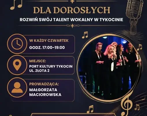 Tykocin: od października ruszają zajęcia wokalne dla dorosłych