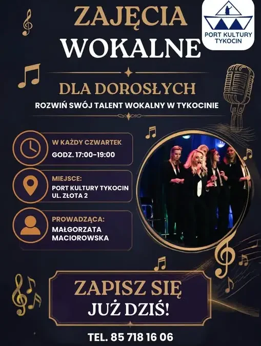 Tykocin: od października ruszają zajęcia wokalne dla dorosłych