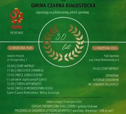 Weekend pełen atrakcji: kino plenerowe, sport i Dożynki Gminne w Czarnej Wsi Kościelnej