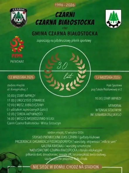 Weekend pełen atrakcji: kino plenerowe, sport i Dożynki Gminne w Czarnej Wsi Kościelnej