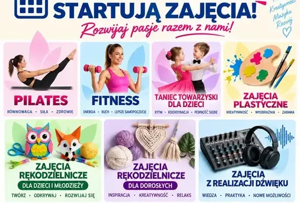 Gminne Centrum Kultury w Gródku startuje z nowymi zajęciami