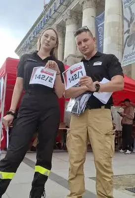Strażacy z OSP Supraśl w TOP 9 Polski w biegu po schodach PKiN