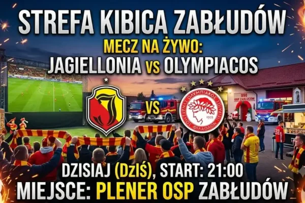 Zabłudów: dziś o 21:00 plener OSP zamieni się w strefę kibica