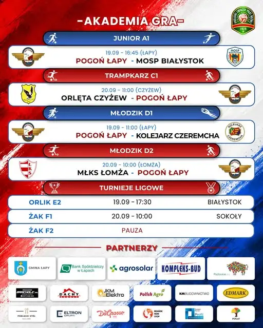 Akademia Pogoni Łapy: weekend pełen piłkarskich emocji