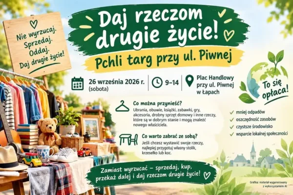 Łapy: Wymiana i sprzedaż rzeczy używanych na Placyku Handlowym