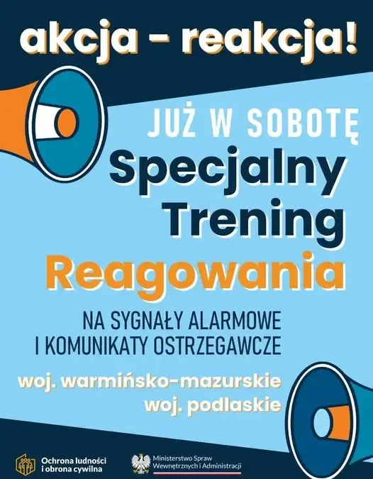 Treningi reagowania na atak z powietrza w Podlaskiem i Warmii i Mazurach