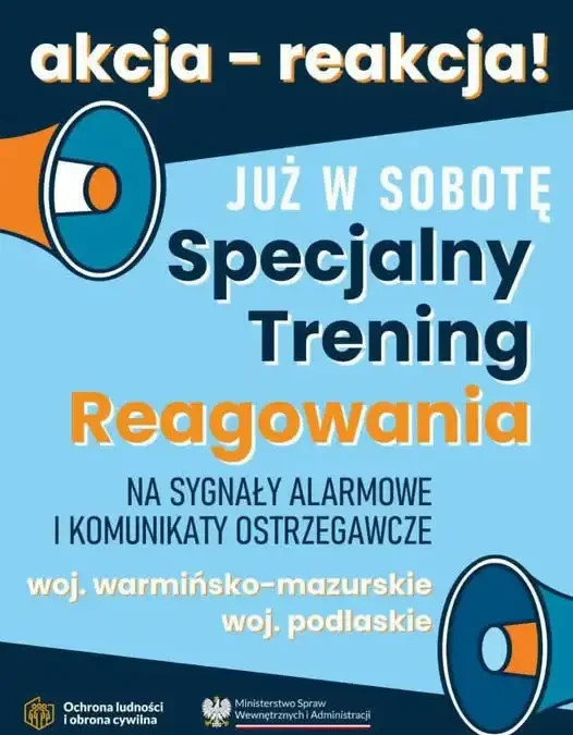 Trening Reagowania w Poświętnem – mieszkańcy uczą się, jak działać w sytuacji alarmu