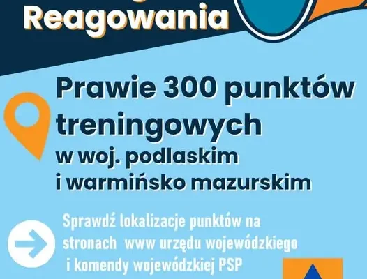 Specjalny Trening Reagowania już jutro w prawie 300 punktach na Warmii, Mazurach i Podlasiu