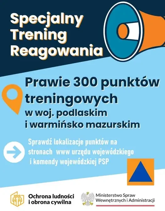 Specjalny Trening Reagowania już jutro w prawie 300 punktach na Warmii, Mazurach i Podlasiu