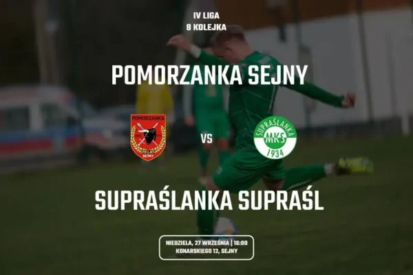 IV liga podlaska: Kon zmierzy się na wyjeździe z Pomorzanką Sejny