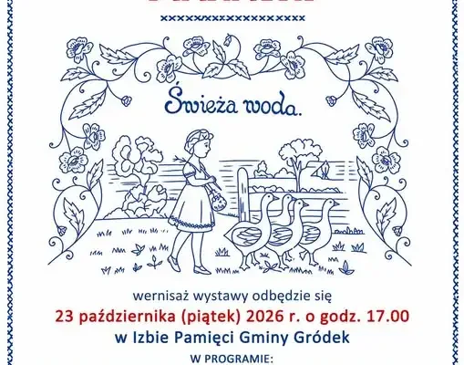 Pierwsze urodziny Izby Pamięci Gminy Gródek – wystawa makatek kuchennych