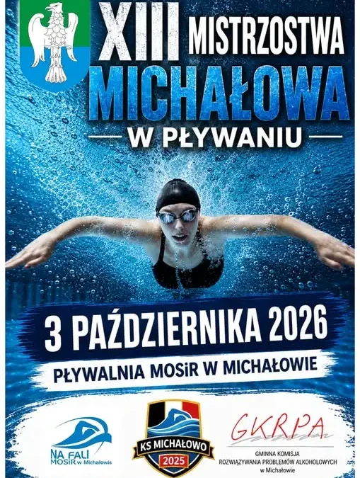 XIII Mistrzostwa Michałowa w Pływaniu już w sobotę – ponad 220 zawodników na starcie