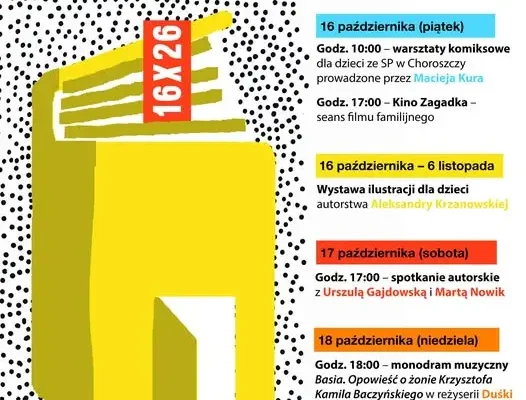 Noc Bibliotek w Choroszczy – komiksy, kino, monodram i wystawa ilustracji