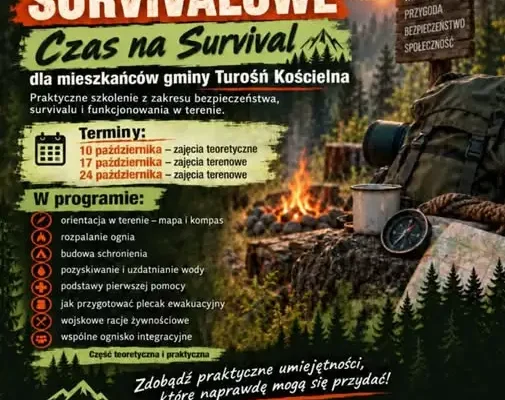 Warsztaty survivalowe w gminie Turośń Kościelna – trzy soboty października