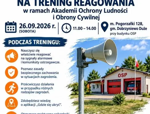 Trening reagowania w Pogorzałkach – dziś pod remizą OSP