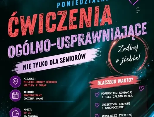 Poniedziałki w ruchu – nowe zajęcia ogólnousprawniające w Surażu
