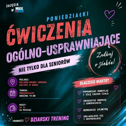 Poniedziałki w ruchu – nowe zajęcia ogólnousprawniające w Surażu
