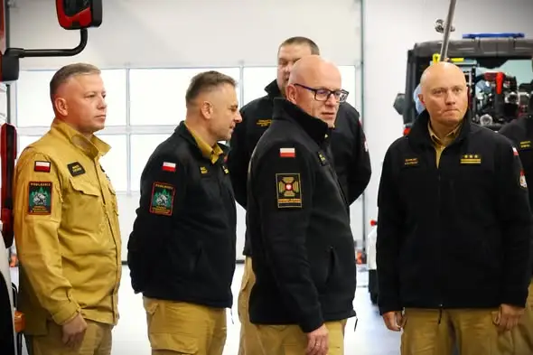 Wizyta zastępcy komendanta głównego PSP na Podlasiu w ramach Specjalnego Treningu Reagowania