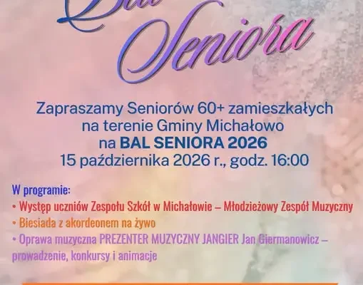 Bal Seniora 2026 w Michałowie – muzyka, taniec i wspólna zabawa