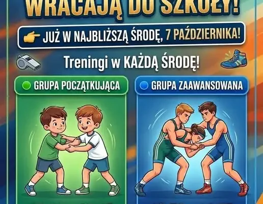 Zapasy wracają do szkoły! Bezpłatne treningi od 7 października