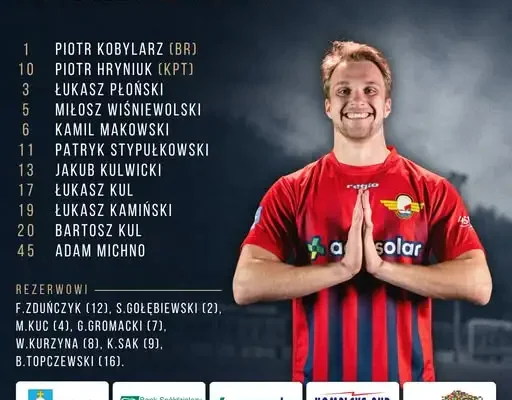 Skład Pogoni Łapy na mecz z Rudnią Zabłudów – 9. kolejka K.O.S.