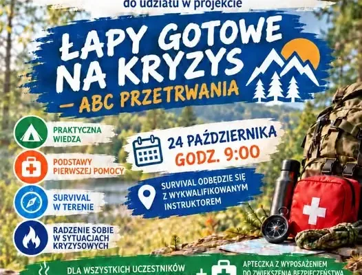 Bezpłatne szkolenie survivalowe w Łapach – zapisy trwają