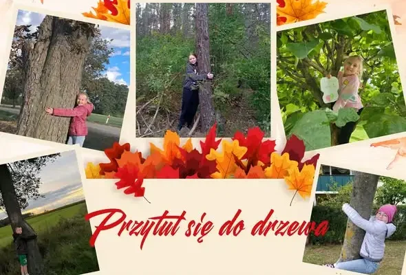 Uczniowie ze Suraża przytulili drzewa, by zwrócić uwagę na pożary lasów